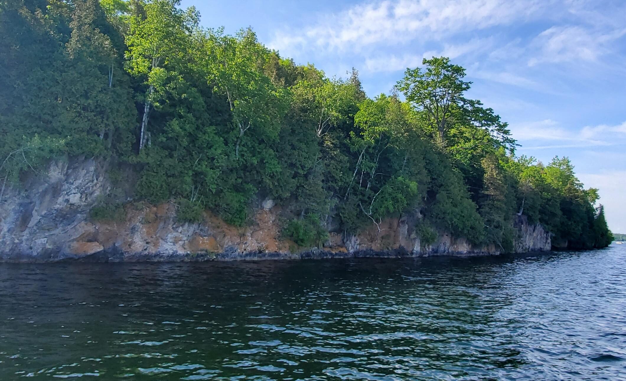 Long Island Nature Reserve's rocky cliffs